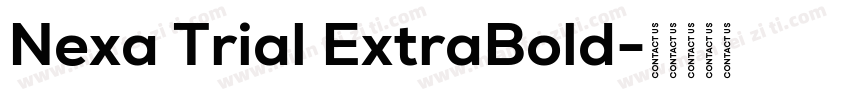 Nexa Trial ExtraBold字体转换
